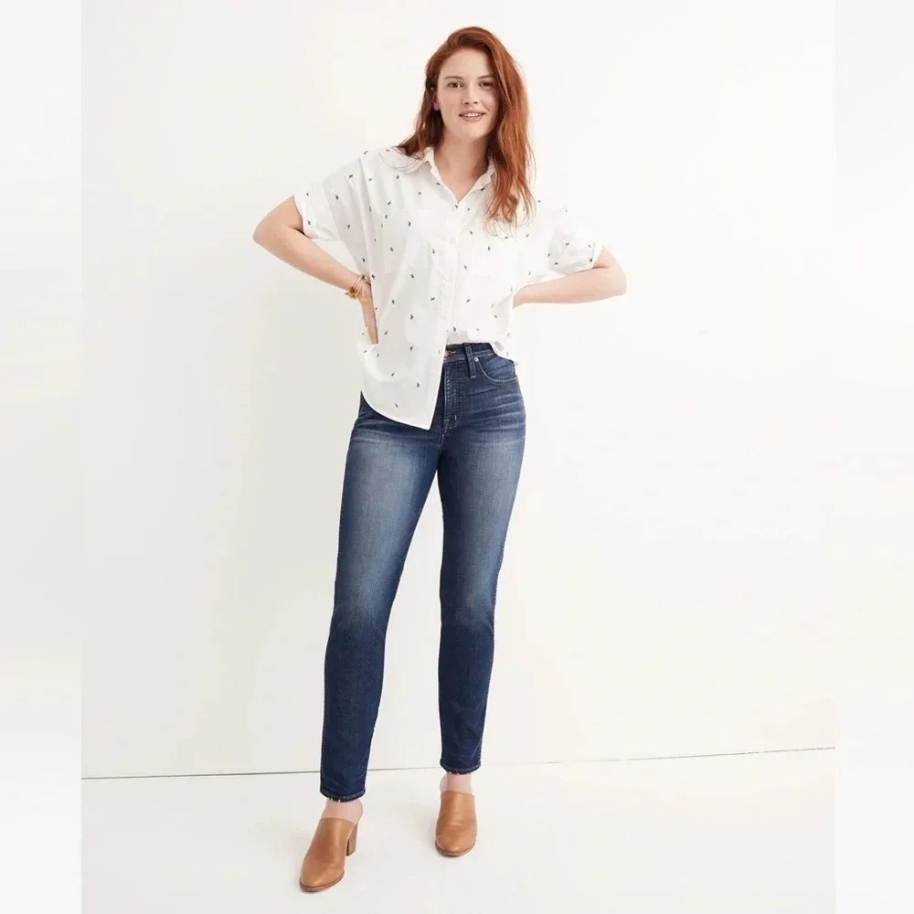 Madewell Slim Straight Jeans in dark‎ blue size 30